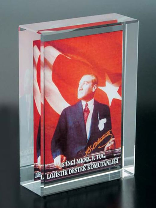 Nur Plaket NP-179 kodlu lazer ürün, 2 × 8 × 10 cm