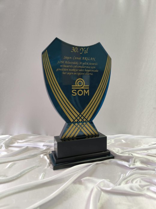Nur Plaket NP-198 kodlu masaüstü ürün, 6 × 10 cm