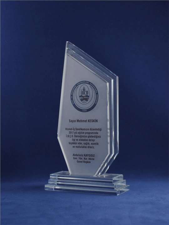 Nur Plaket NP-004 kodlu plaket, 10 × 22,5 cm
