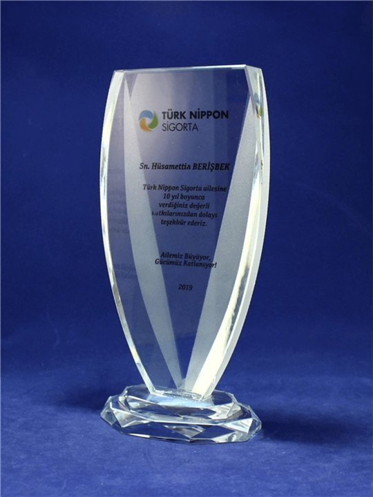 Nur Plaket NP-021 kodlu plaket, 23,5 × 11 cm