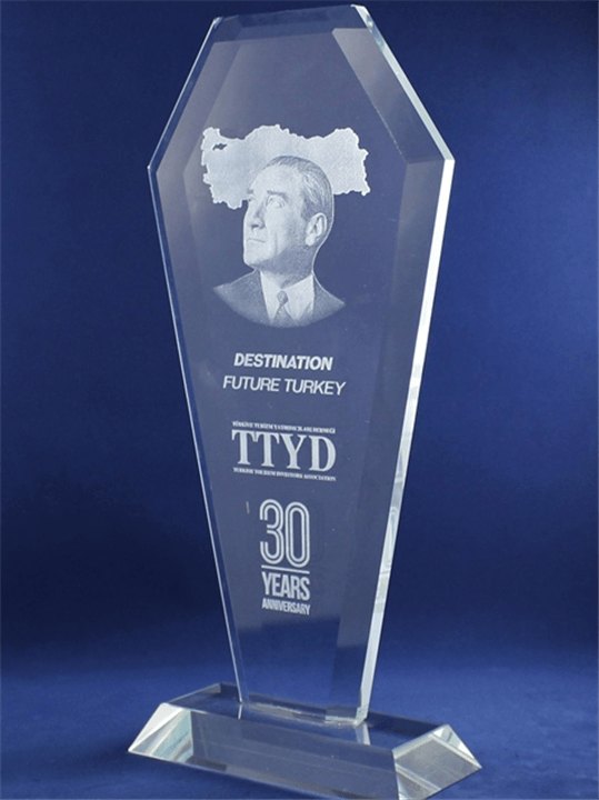 Nur Plaket NP-064 kodlu plaket, 30 × 13 cm