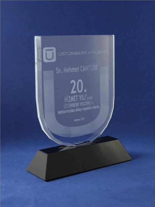 Nur Plaket NP-067 kodlu plaket, 13,5 × 17 cm
