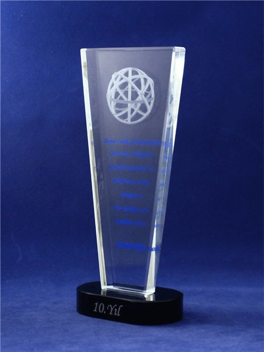 Nur Plaket NP-070 kodlu plaket, 9 × 21 cm