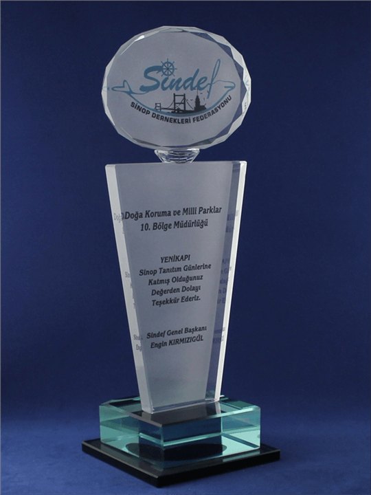 Nur Plaket NP-072 kodlu plaket, 11 × 30 cm