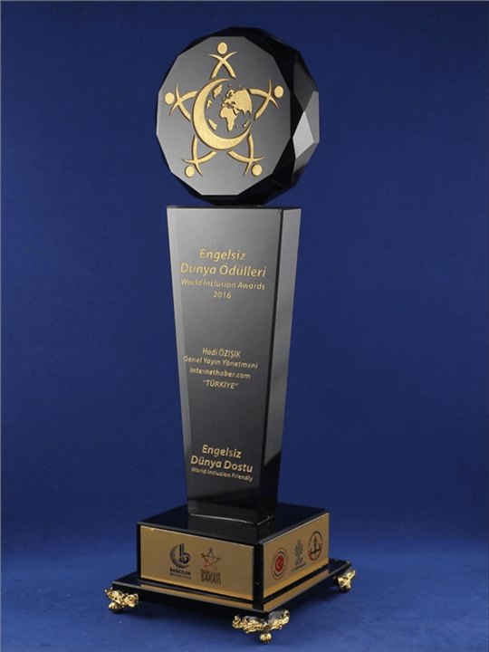 Nur Plaket NP-073 kodlu plaket, 9 × 29,5 cm