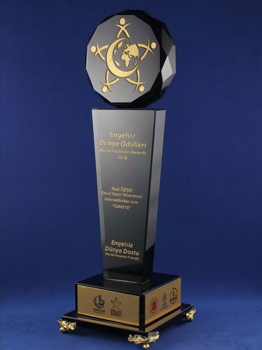 Nur Plaket NP-092 kodlu plaket, 9 × 30 cm