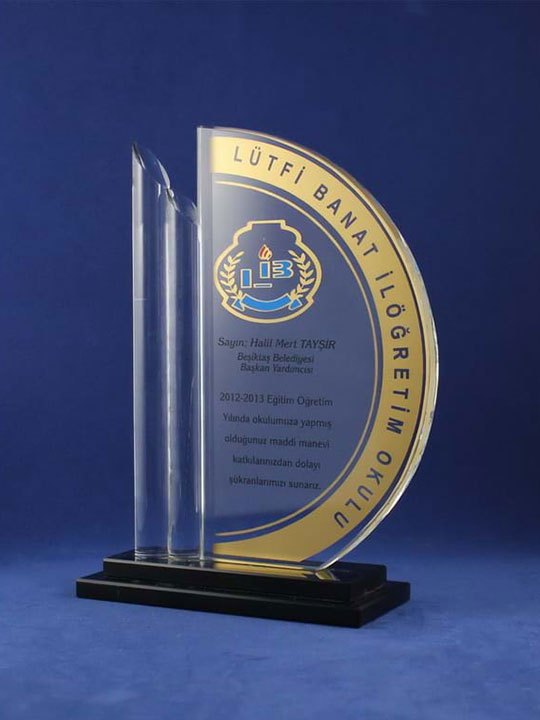 Nur Plaket NP-104 kodlu plaket, 13,5 × 20 cm
