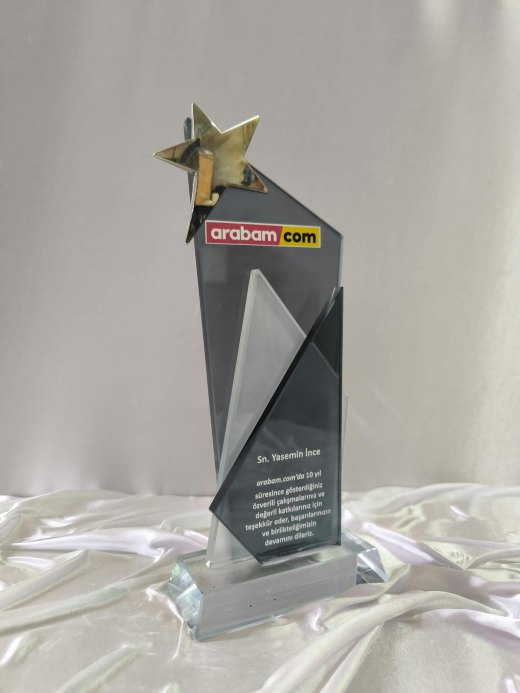 Nur Plaket NP-002 kodlu plaket, 11 x 25 cm