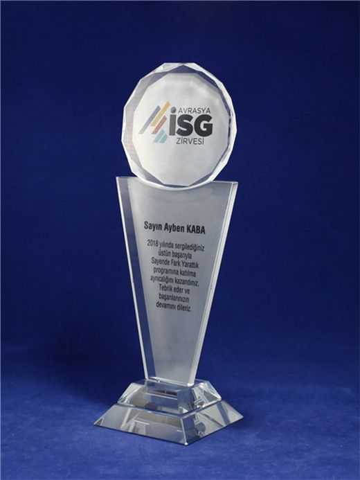 Nur Plaket NP-007 kodlu plaket, 10 × 26,5 cm