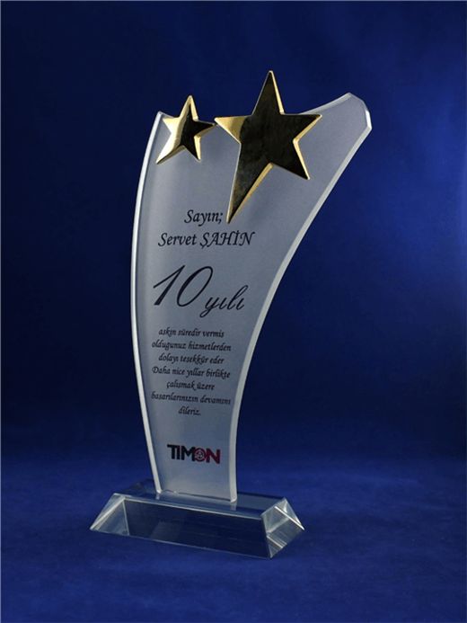 Nur Plaket NP-010 kodlu plaket, 12 × 24 cm
