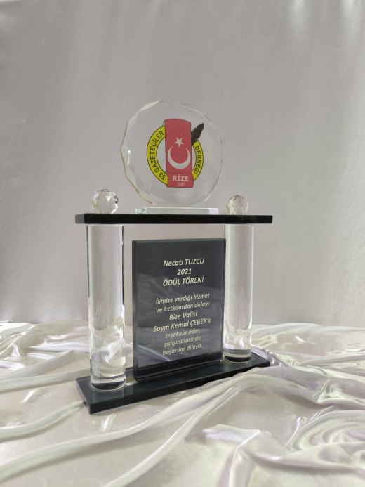 Nur Plaket NP-015 kodlu plaket, 10 × 21 cm