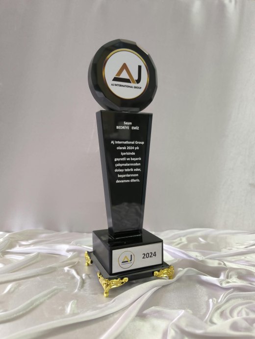 Nur Plaket NP-016 kodlu plaket, 8,5 × 25,5 cm