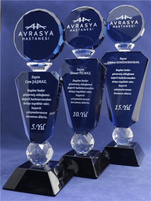 Nur Plaket NP-017 kodlu plaket, 7,5 × 27,5 cm / 8,5 × 27,5 cm / 9,5 × 29,5 cm