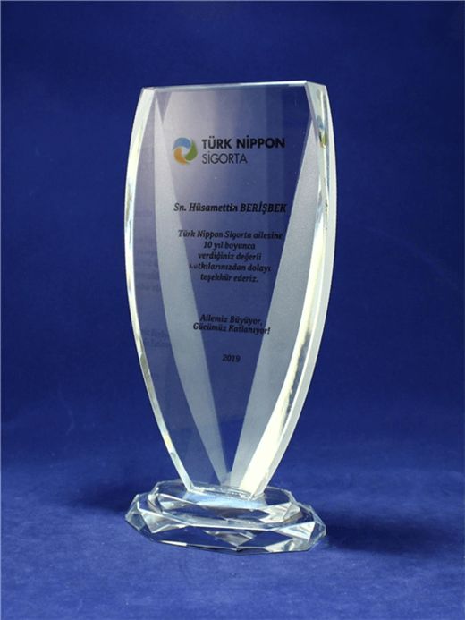 Nur Plaket NP-021 kodlu plaket, 23,5 × 11 cm