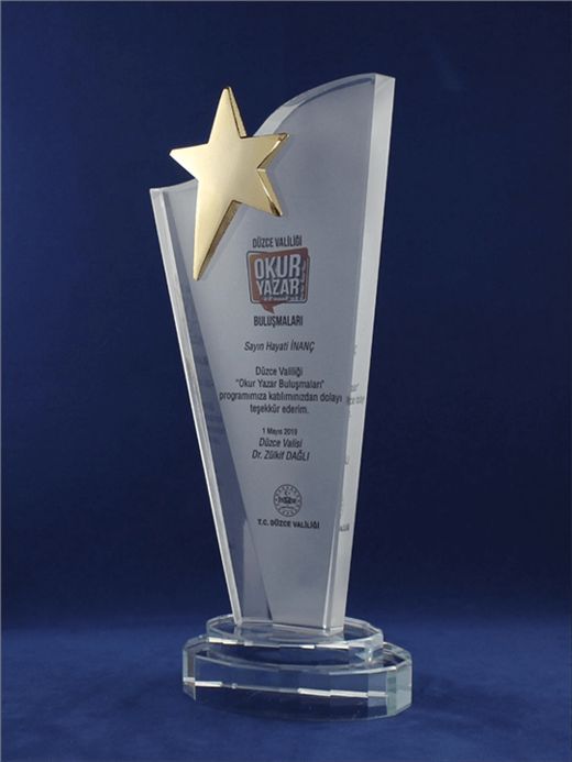 Nur Plaket NP-023 kodlu plaket, 11,5 × 25 cm