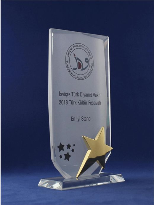 Nur Plaket NP-027 kodlu plaket, 11,5 × 20 cm