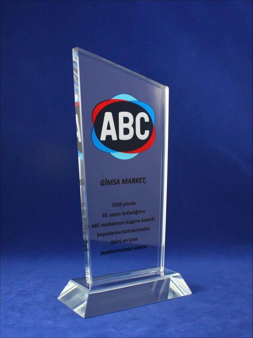 Nur Plaket NP-028 kodlu plaket, 11 × 22 cm