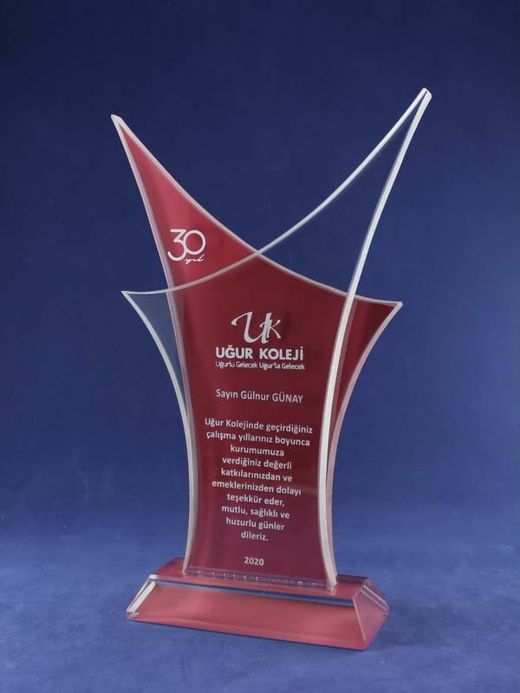 Nur Plaket NP-032 kodlu plaket, 14 × 23 cm