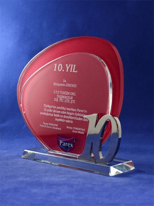 Nur Plaket NP-035 kodlu plaket, 19 × 17,5 cm