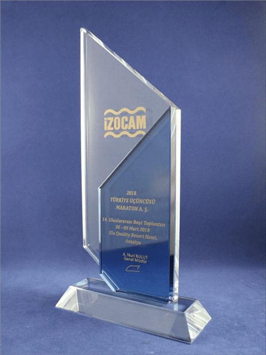 Nur Plaket NP-040 kodlu plaket, 13,5 × 26 cm