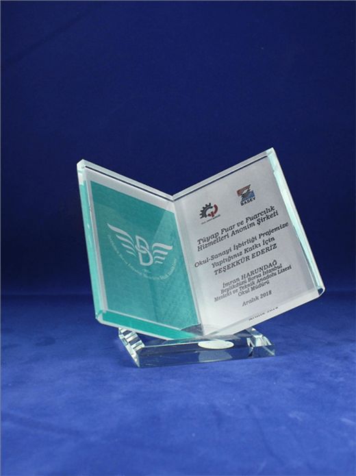 Nur Plaket NP-044 kodlu plaket, 13 × 13 cm