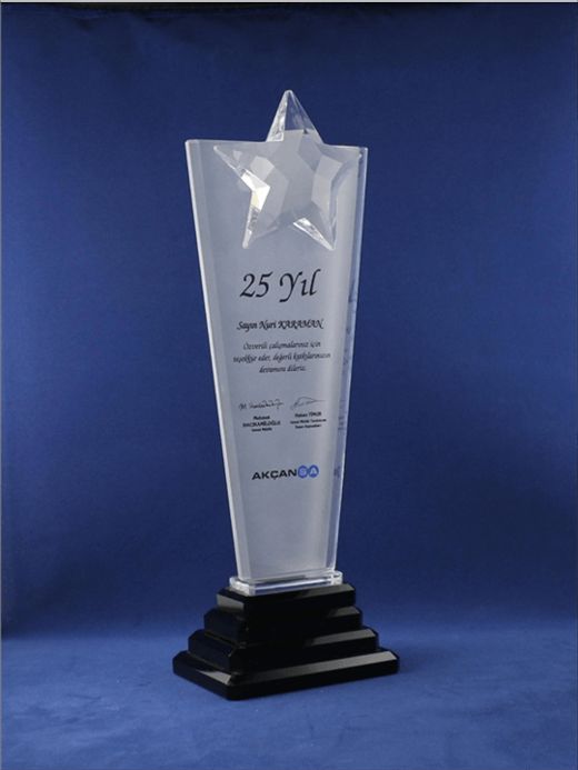 Nur Plaket NP-059 kodlu plaket, 10,5 × 31 cm