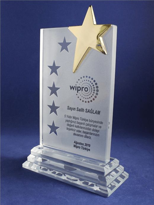 Nur Plaket NP-068 kodlu plaket, 21,5 × 13,5 cm