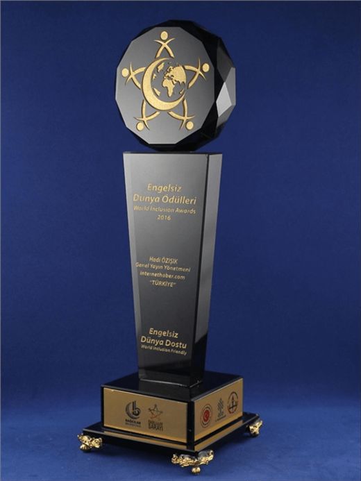 Nur Plaket NP-073 kodlu plaket, 9 × 29,5 cm