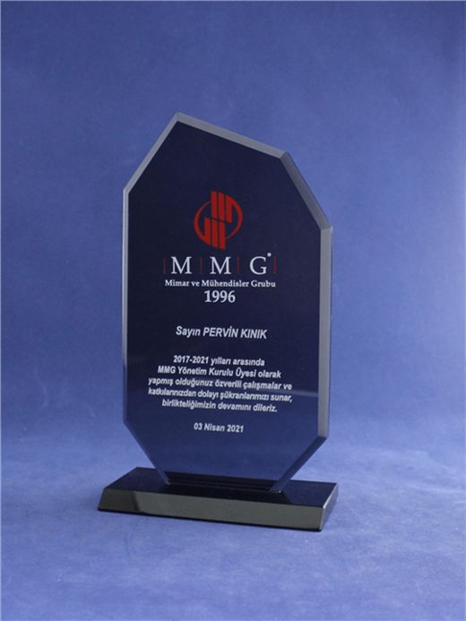 Nur Plaket NP-077 kodlu plaket, 11 × 20 cm