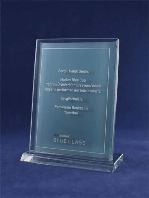 Nur Plaket NP-078 kodlu plaket, 13,5 × 17,5 cm
