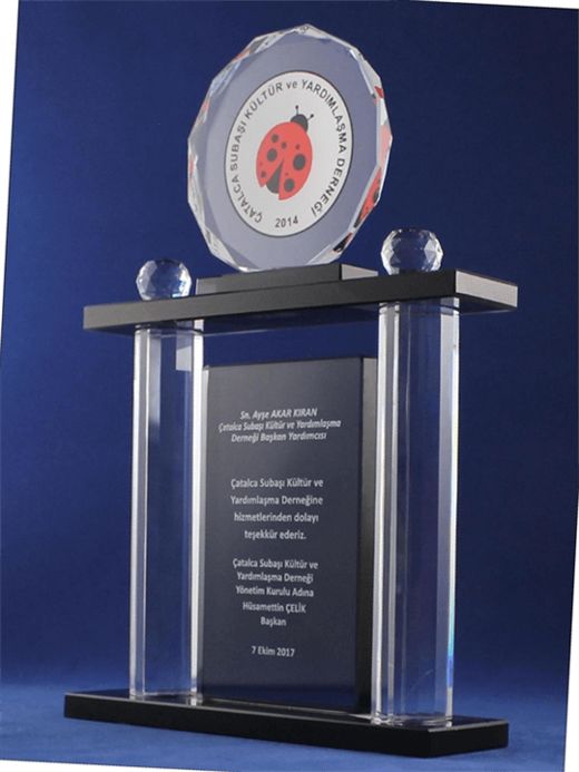 Nur Plaket NP-079 kodlu plaket, 17,5 × 26 cm