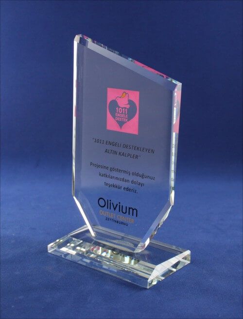 Nur Plaket NP-088 kodlu plaket, 12 × 20 cm