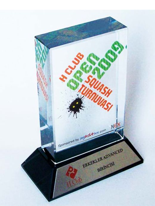 Nur Plaket NP-090 kodlu plaket, 8 × 15 cm