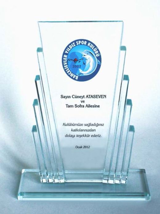 Nur Plaket NP-097 kodlu plaket, 10 × 21 cm