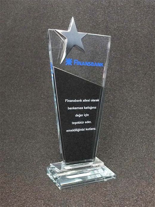Nur Plaket NP-100 kodlu plaket, 11,5 × 26 cm
