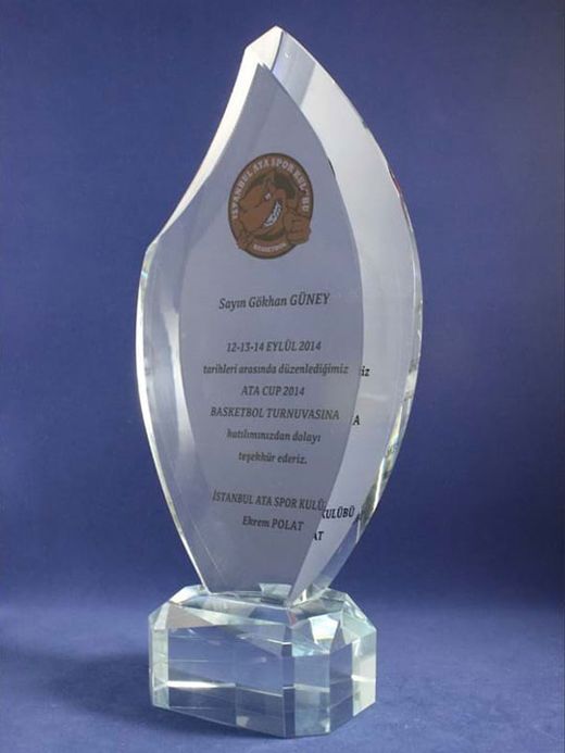 Nur Plaket NP-103 kodlu plaket, 12 × 27 cm