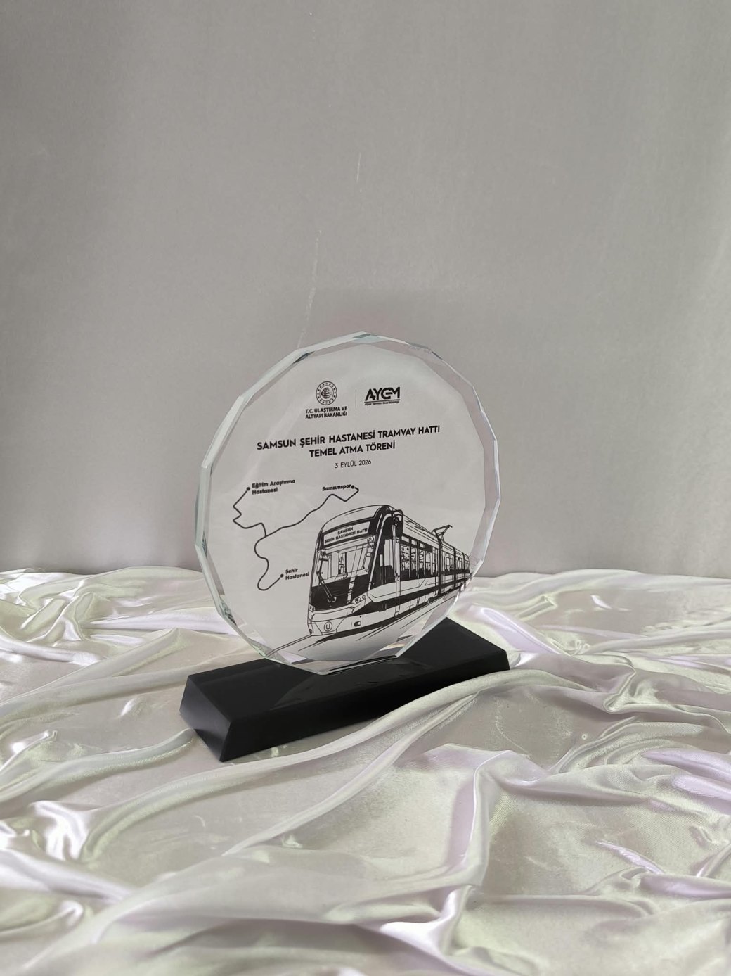 Nur Plaket NP-207 kodlu 3 boyutlu ürün, 17,5 x 15,5 cm