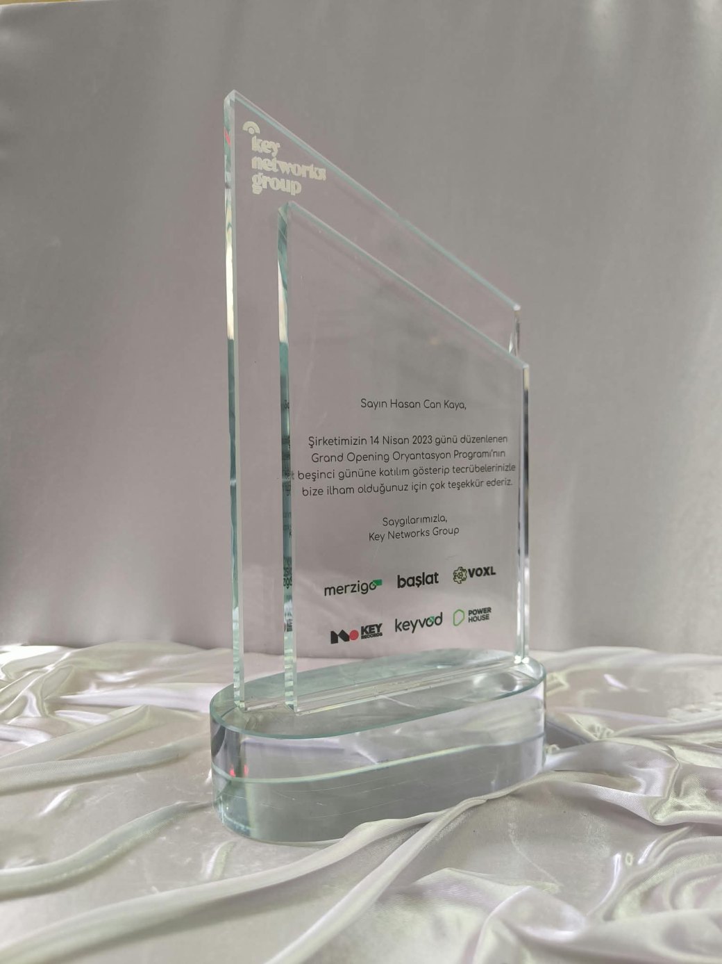 Nur Plaket NP-245 kodlu 3 boyutlu ürün, 26,5 x 15 cm