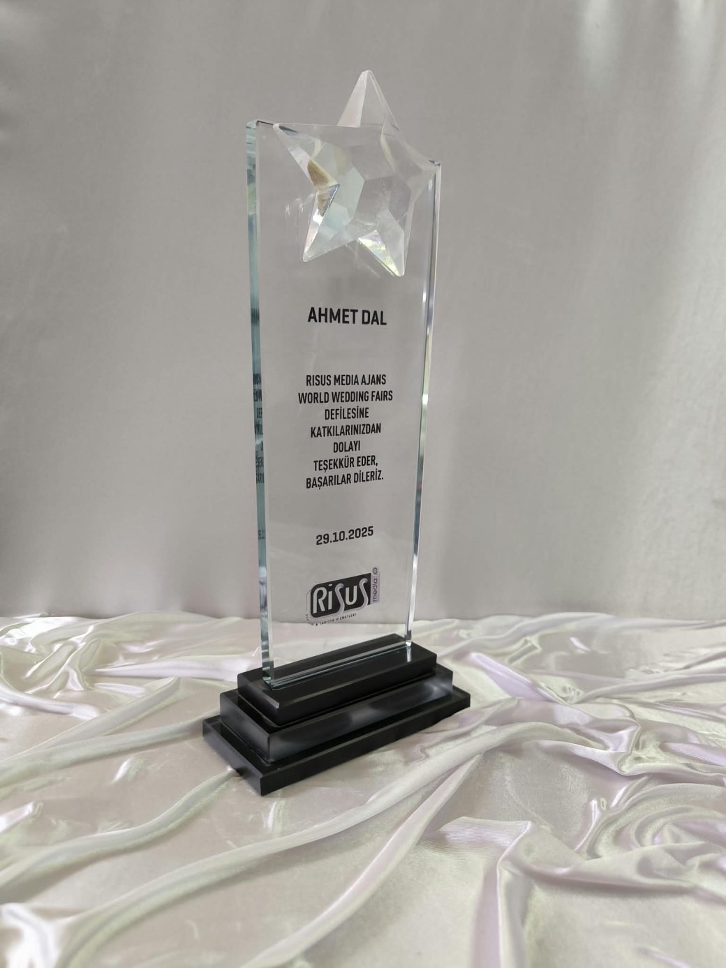 Nur Plaket NP-260 kodlu 3 boyutlu ürün, 31 x 13 cm