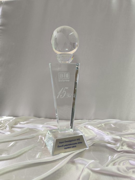 Nur Plaket NP-232 kodlu 3 boyutlu ürün, 25 x 8 cm