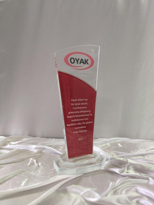 Nur Plaket NP-237 kodlu 3 boyutlu ürün, 23,5 x 10 cm