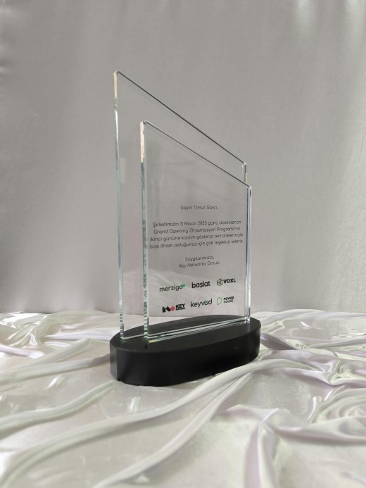 Nur Plaket NP-264 kodlu 3 boyutlu ürün, 25,5 x 15 cm